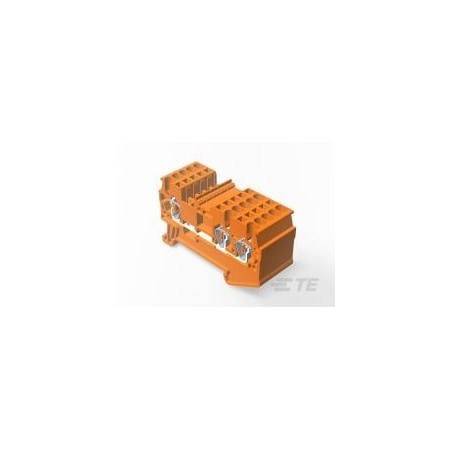 Te Connectivity Terminal Block, 15 A, 600 V AC, 14 AWG 2271553-3